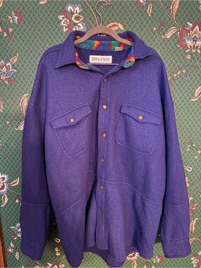 Bugle Boy Purple Button-Up Jacket
